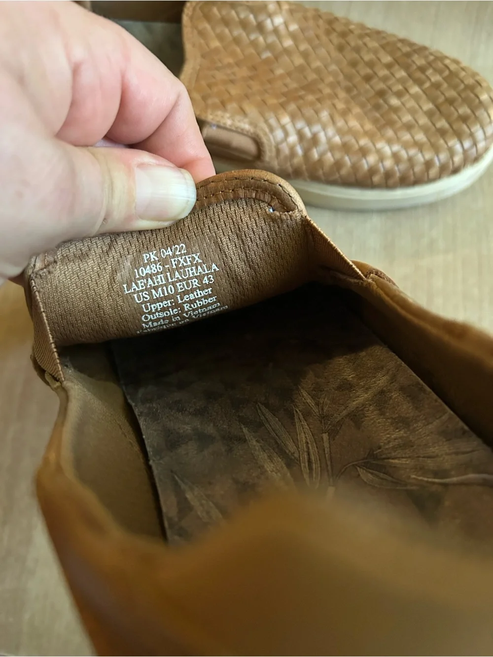 Olukai leather Casual Woven Slip-On Sneakers - Brown